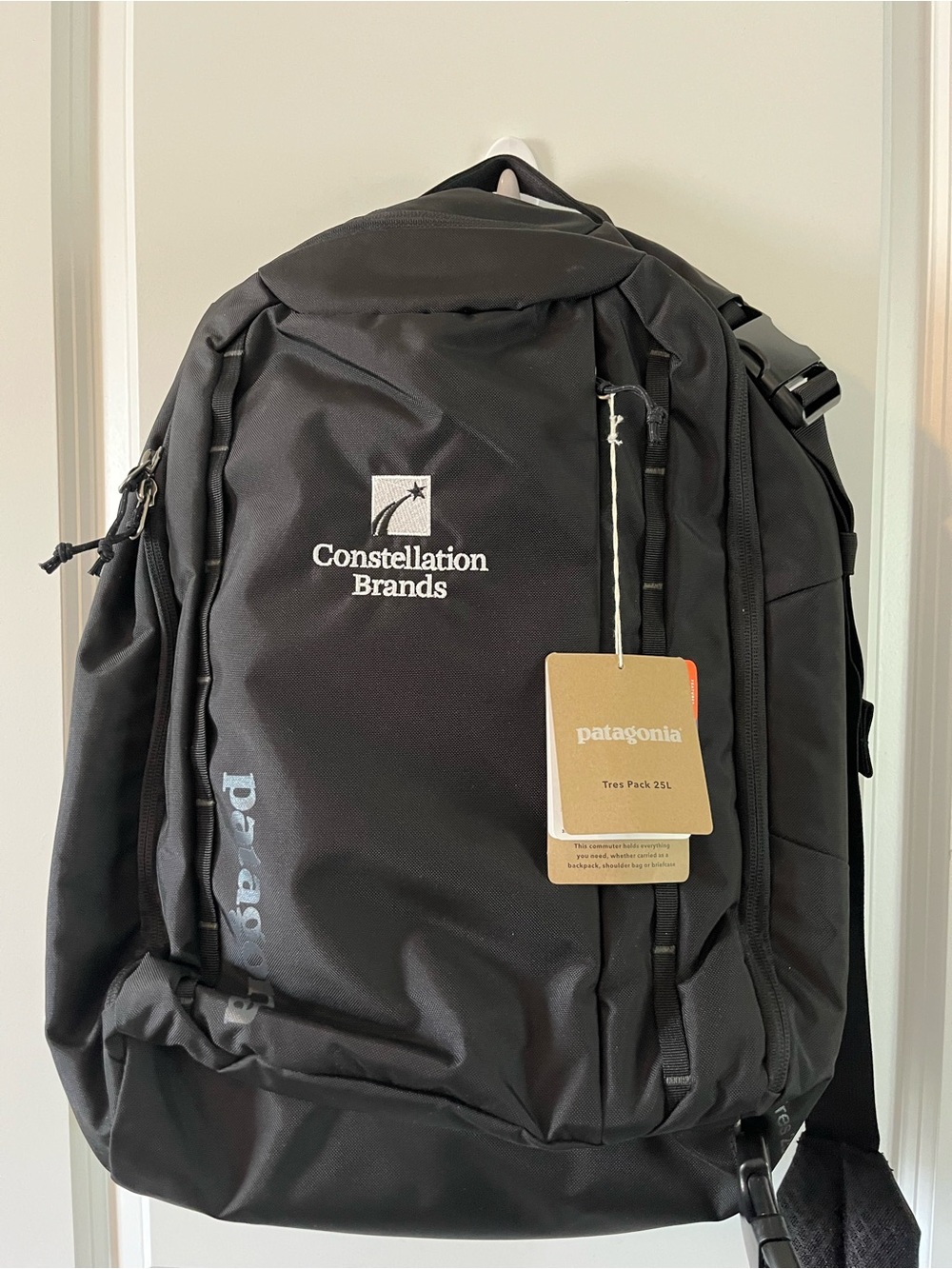 NWT Patagonia Black Men's Backpack with Constellation Brands Logo
